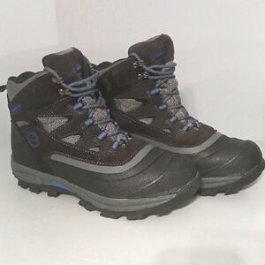 Khombu Men's Black and Gray waterproof  Boots, Sz 12, pre-owned excellent condit